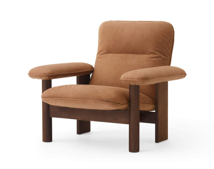 Křeslo Brasilia Lounge Chair, Dunes camel/dark stained oak