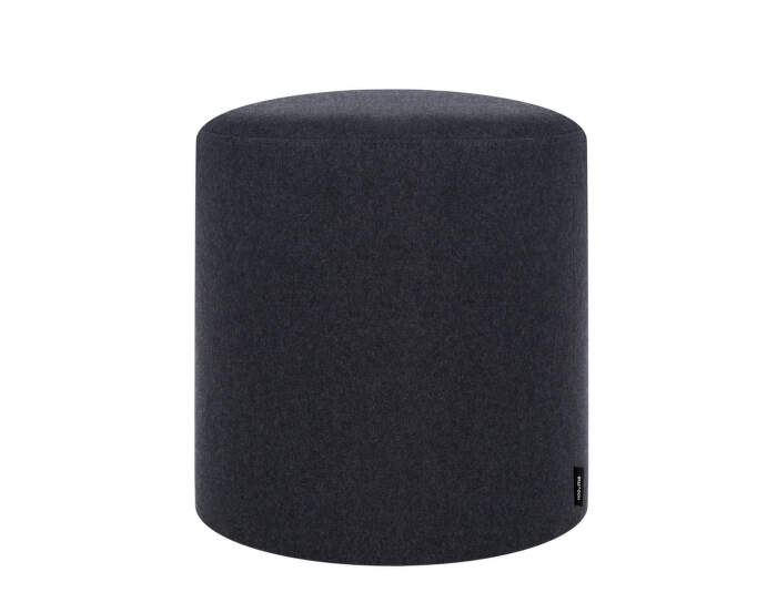 Pouf Folk Tall, black tie wool