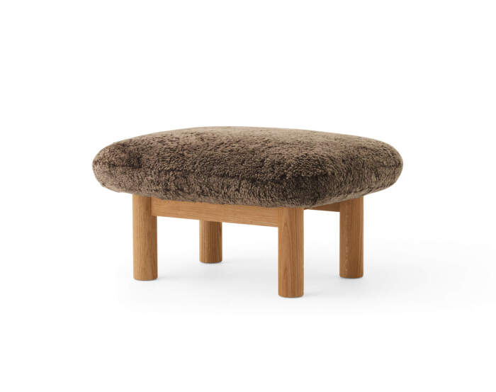 Ottoman Brasilia, Sheepskin root/natural oak