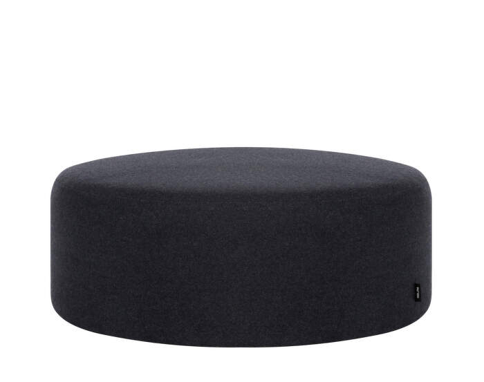 Pouf Folk Wide, black tie wool