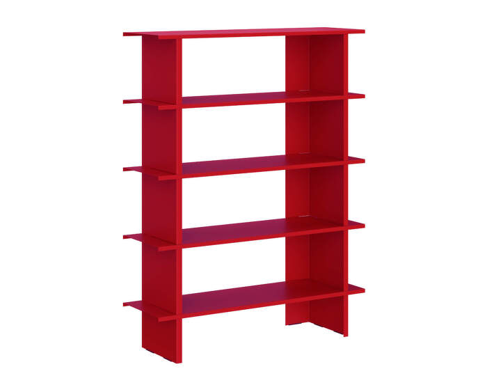 Policový regál Hes Bookcase, tomato red