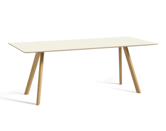 Stůl Copenhague CPH 30, water-based lacquered oak:off-white linoleum