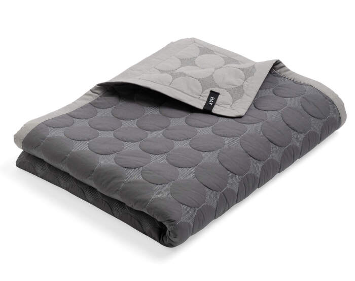 Pléd Mega Dot Organic 260x260, dark grey