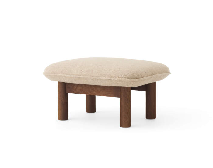 Ottoman Brasilia, Bouclé 02/dark stained oak