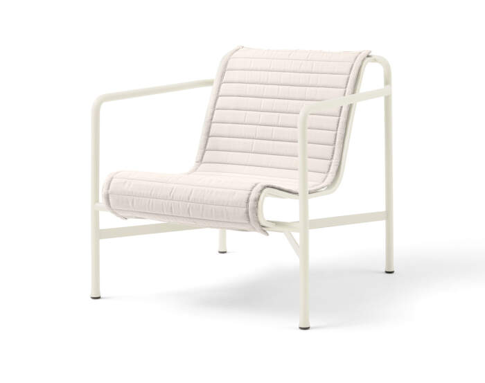 Textilní podsedák Palissade Lounge Chair Low quilted cushion, cream white