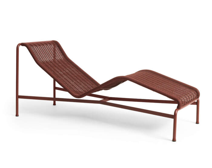 Lehátko Palissade Cord Chaise Longue, iron red