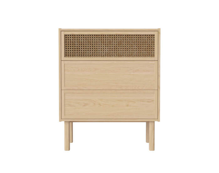 Komoda Cana Dresser H91, white oiled oak