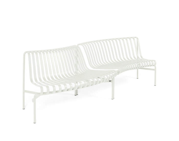 Lavička Palissade Park Dining Bench In/Out set of 2, cream white