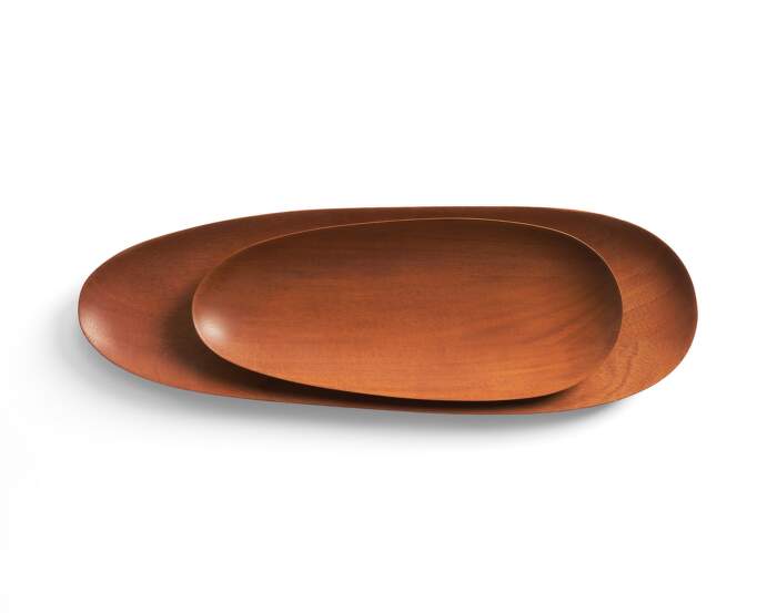 tacy Thin Oval Boards Set, mahogany