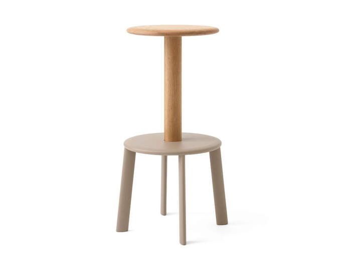 Barová židle Massif Bar Stool AV40, oak/grey beige