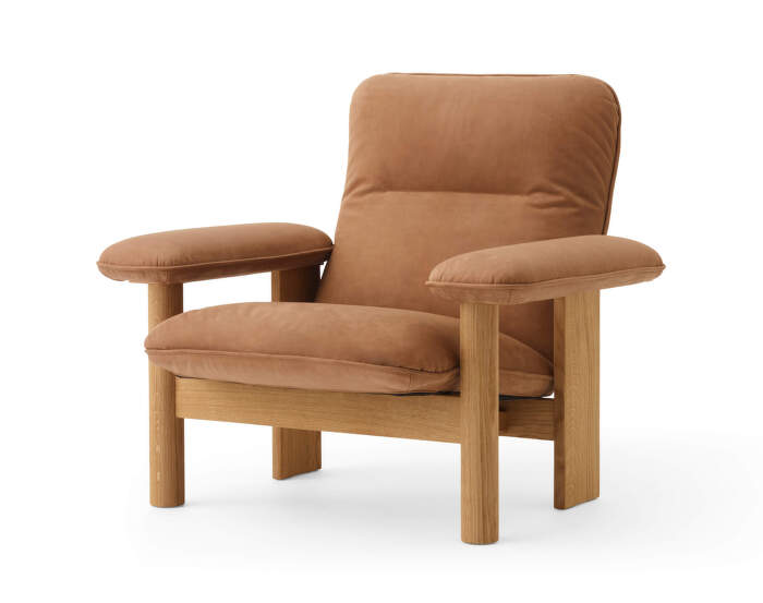 Křeslo Brasilia Lounge Chair, Dunes camel/natural oak