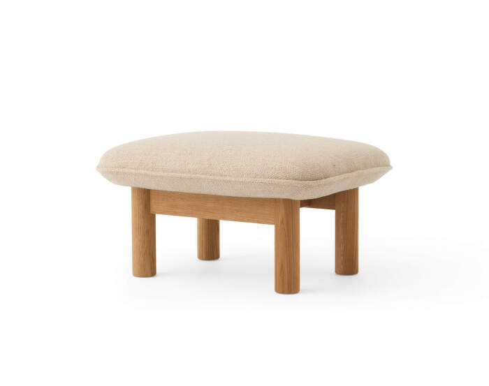 Ottoman Brasilia, Bouclé 02/natural oak