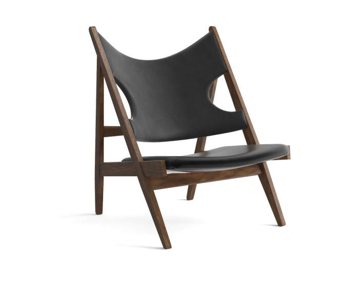 Křeslo Knitting Lounge Chair Leather, walnut/Dakar 0842