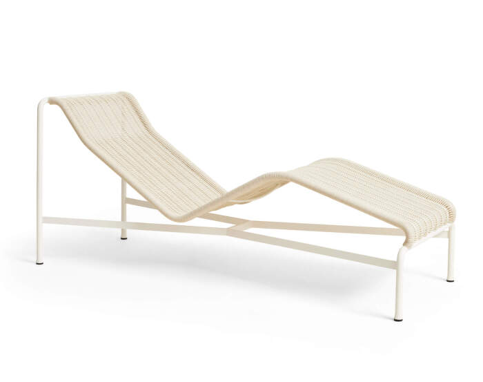 Lehátko Palissade Cord Chaise Longue, cream white