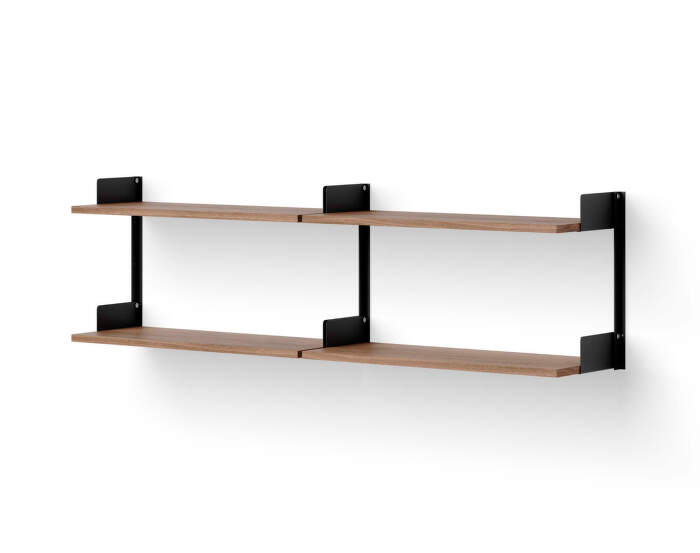 Policová sestava Chamber Shelf, walnut/black