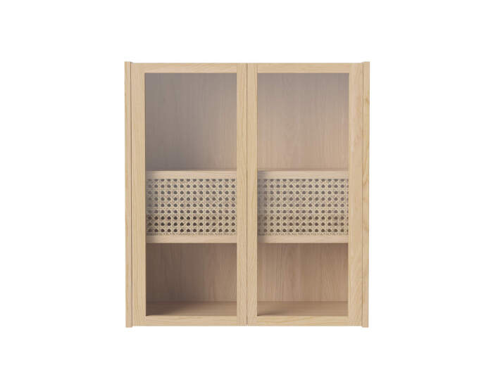 Nástěnná skříňka Cana Wall Cabinet, white oiled oak