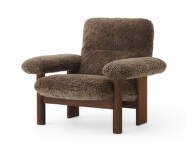 Křeslo Brasilia Lounge Chair, Sheepskin root/dark stained oak