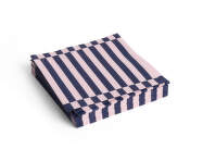 Ubrousky Pattern Lunch 20ks, light pink and dark blue pillar stripe