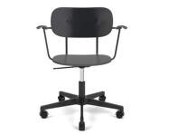 Kancelářská židle Co Task Chair s područkami, black/black oak