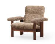 Křeslo Brasilia Lounge Chair, Sheepskin sahara/walnut