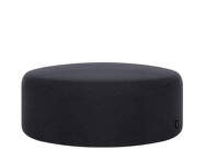 Pouf Folk Wide, black tie wool