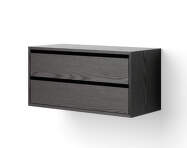 Závěsná skříňka Cabinet Low w. Drawers, black ash