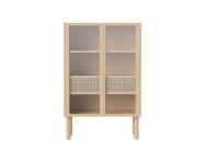 Komoda Cana Highboard Low, white oiled oak