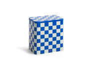 Úložný box Tin Container Large, blue and off-white