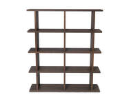 Knihovna Kona Bookcase 2x4, dark stained