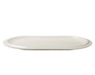 Servírovací talíř Edge Serving Plate 25x40 cm, ecru stoneware