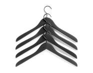 Ramínka Soft Coat Hanger Slim Black, set 4ks