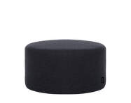 Pouf Folk Low, black tie wool